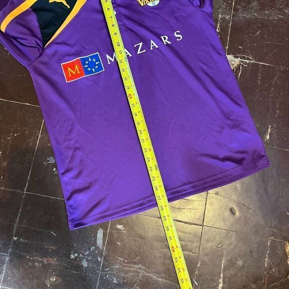 YORKSHIRE CCC VIKINGS LONG SLEEVE CRICKET SHIRT JERSEY PUMA MEN - Picture 8 of 9